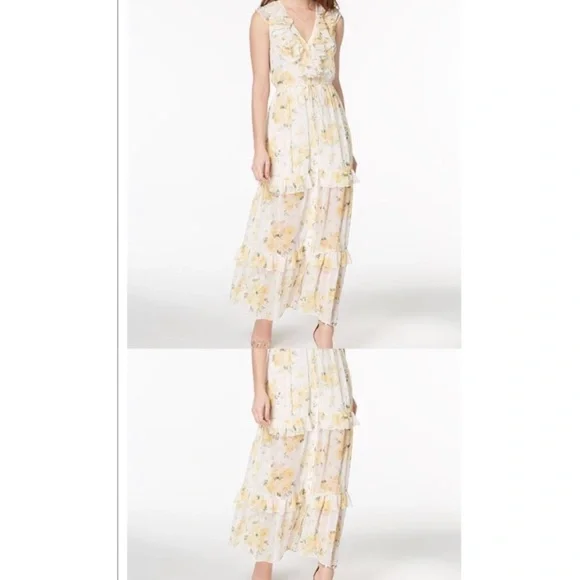 Disney | Dresses | Macys Disney Princess Tiered Floral Maxi Dress | Poshmark
